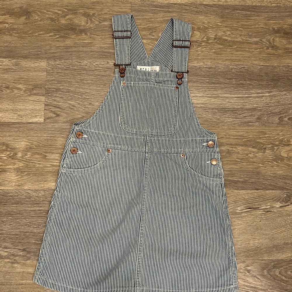 Kids Striped Overall Dress